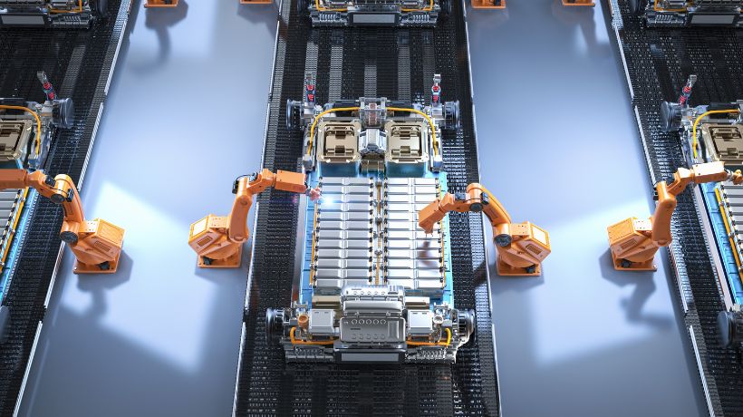 EVバッテリー製造ラインの自動化:Wi-Fi対応RGVの導入